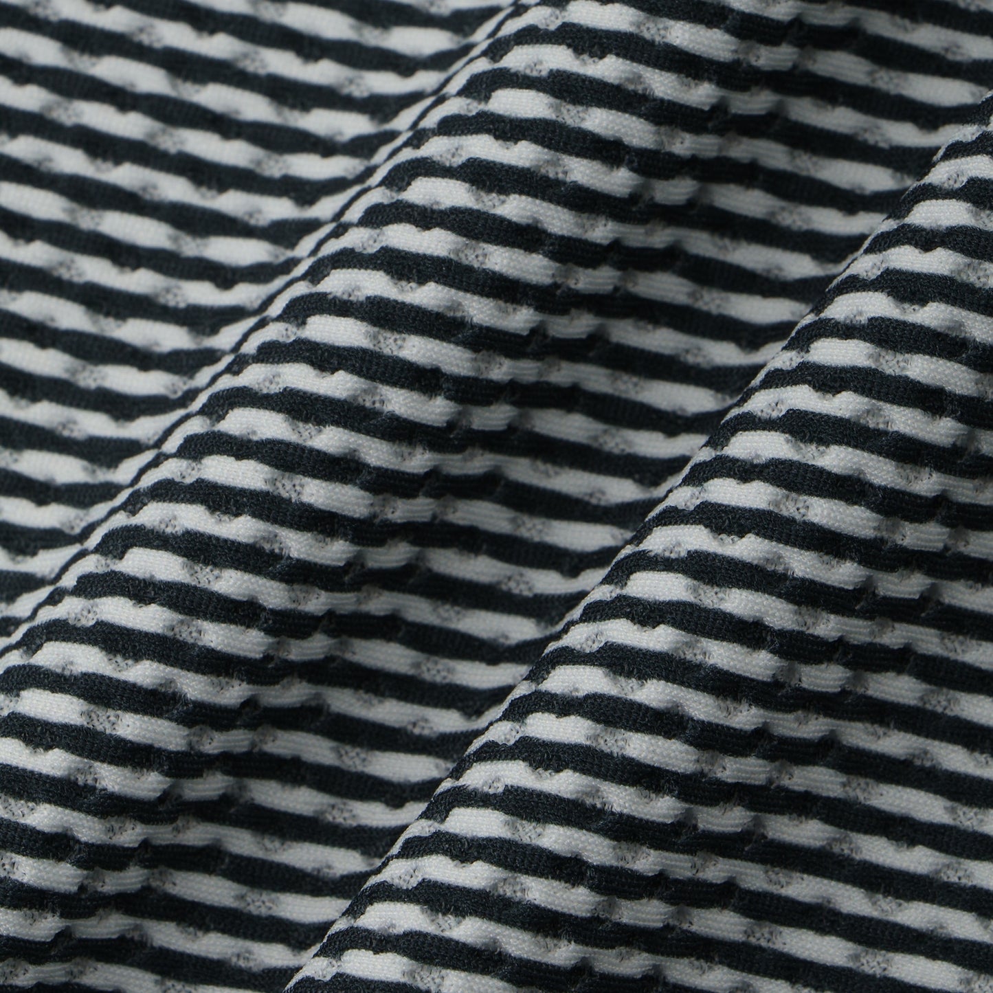 【MENS】ハニカムメッシュボーダーポロ BLK