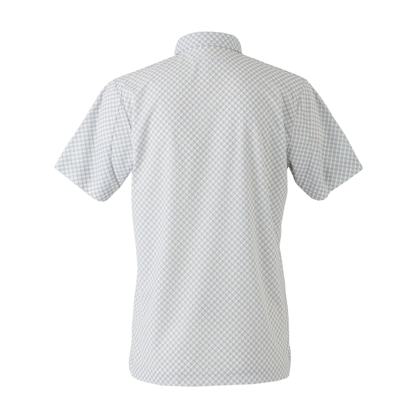 【MENS】T37M80 プリント2 ポロ LGRY