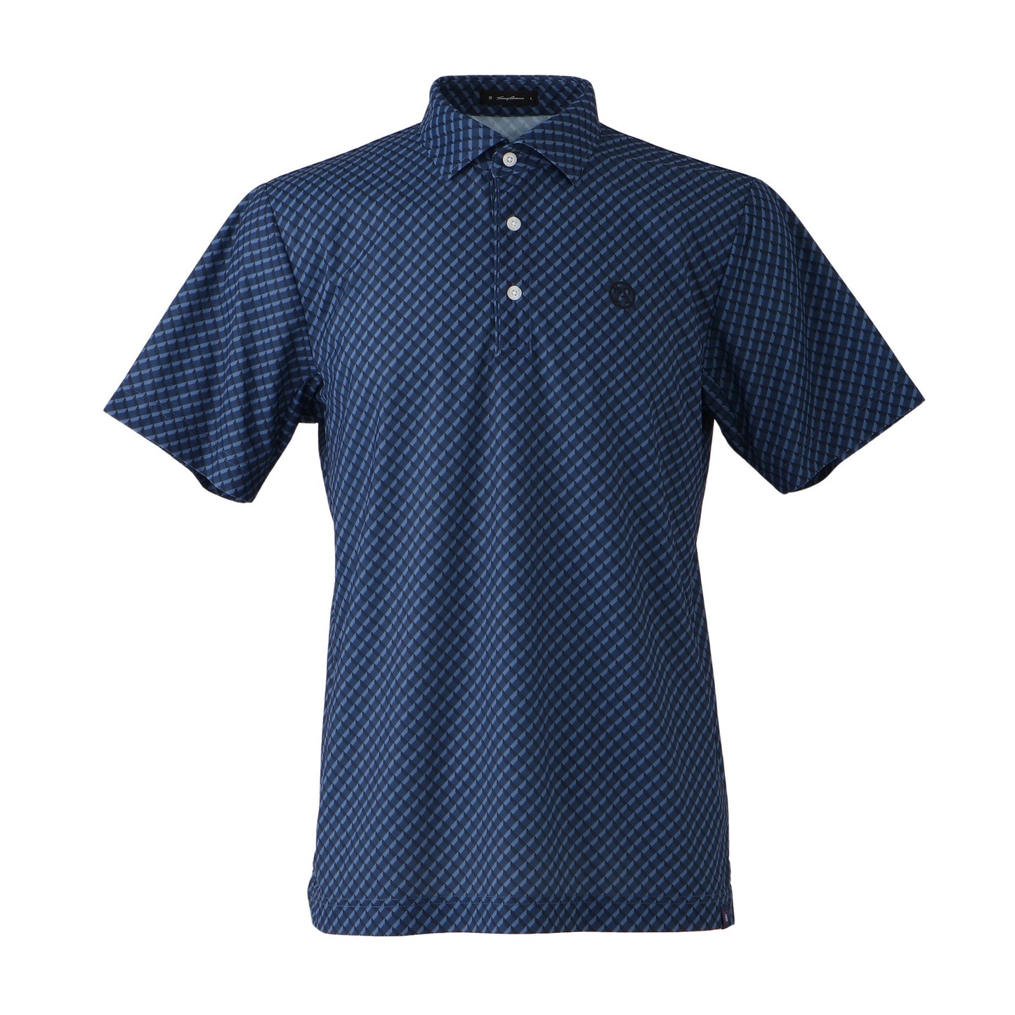 【MENS】T37M80 プリント2 ポロ NVY