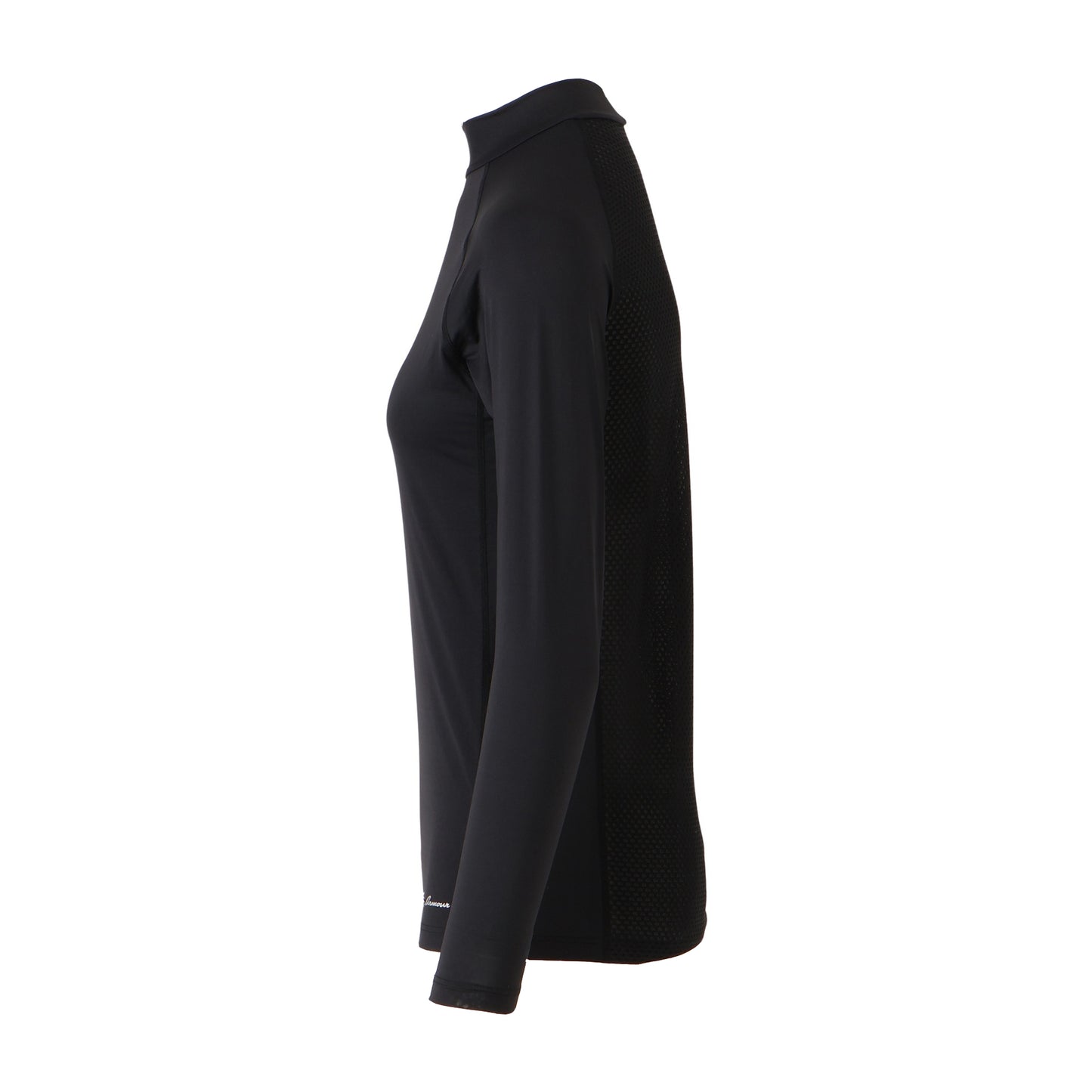 【WOMEN】レイカンPT LSモックネック BLK