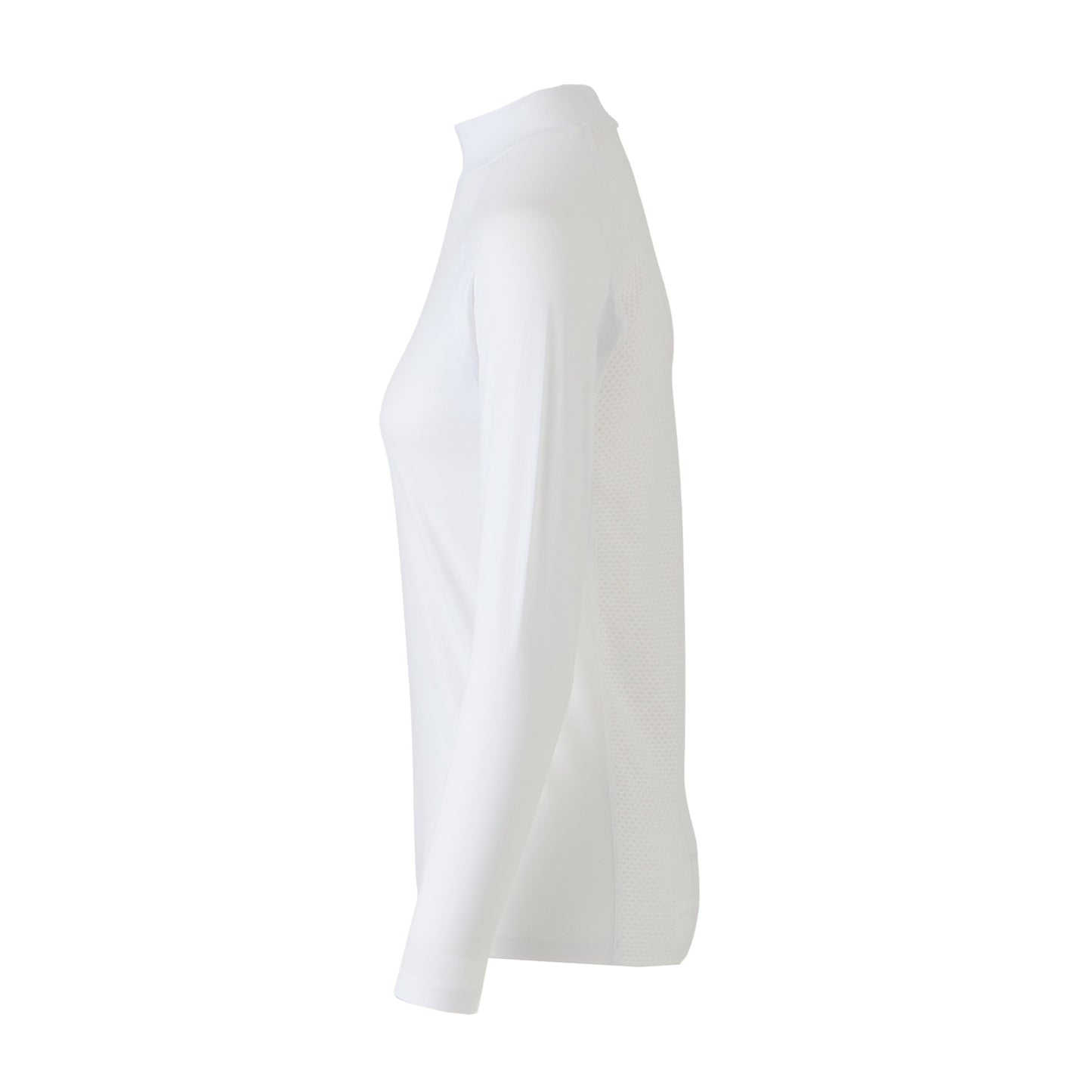 【WOMEN】レイカンPT LSモックネック WHT