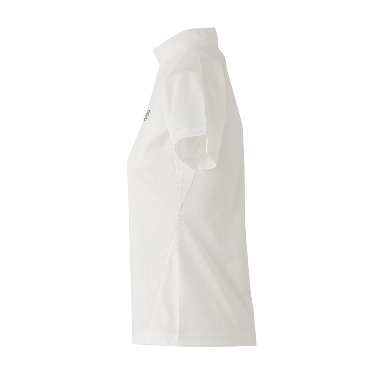 【WOMEN】TA JQモックネックシャツ WHT