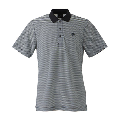 【MENS】ハニカムメッシュボーダーポロ BLK