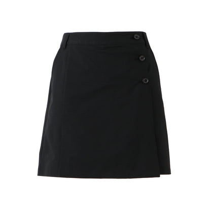 【WOMEN】コウツウキメッシュラップキュロット BLK