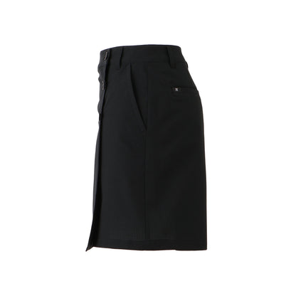 【WOMEN】コウツウキメッシュラップキュロット BLK