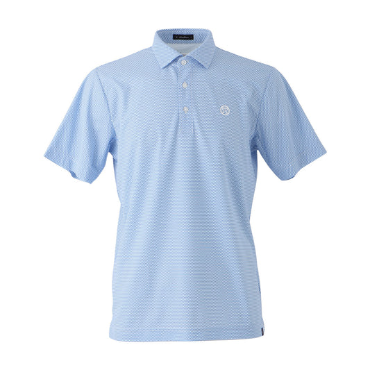 【MENS】T37M80 プリント1 ポロ BLU