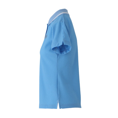 【WOMEN】ハニカムメッシュポロシャツ BLU