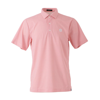 【MENS】T37M80 プリント1 ポロ PNK