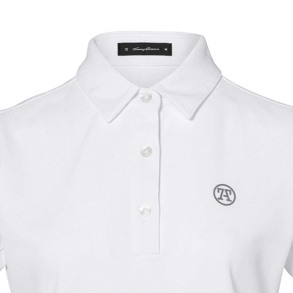 【WOMEN】TA Basic SS Polo WHT