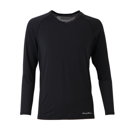 【MENS】レイカンPT LS Vネック BLK