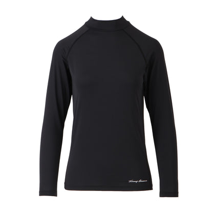 【WOMEN】レイカンPT LSモックネック BLK