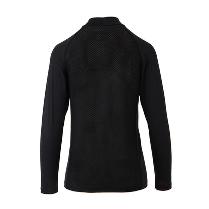 【WOMEN】レイカンPT LSモックネック BLK