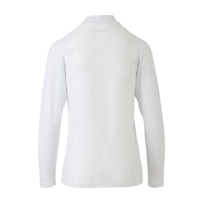 【WOMEN】レイカンPT LSモックネック WHT