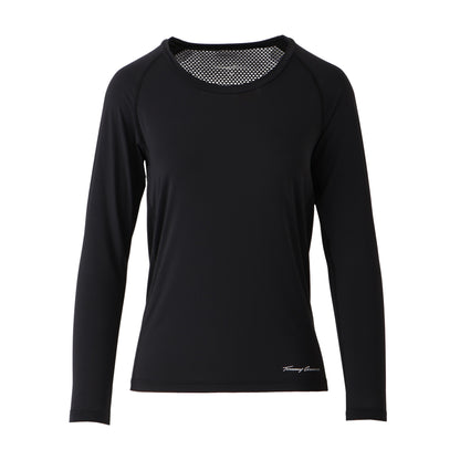 【WOMEN】レイカンPT LS Uネック BLK