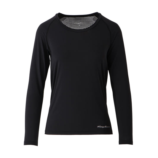 【WOMEN】レイカンPT LS Uネック BLK