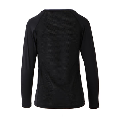 【WOMEN】レイカンPT LS Uネック BLK