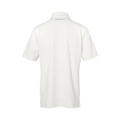 【MEN】JAQ Waffle SS Polo WHT