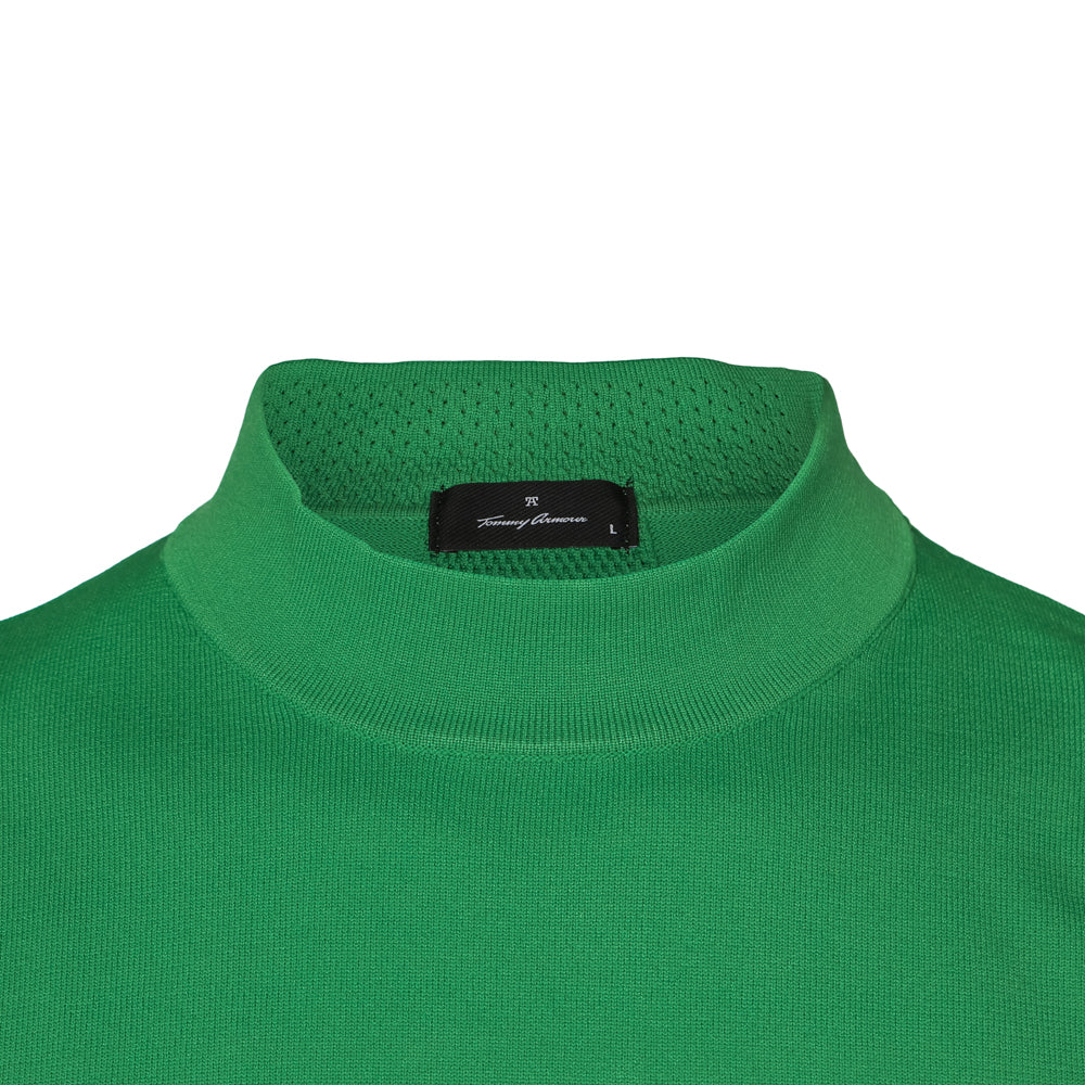 【MEN】SS Knit Mock Neck GRN