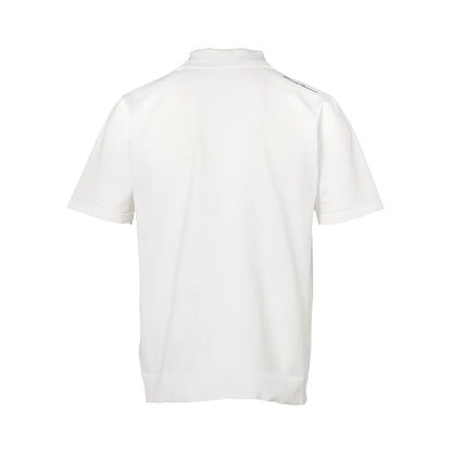 【MEN】SS Knit Polo Shirt WHT