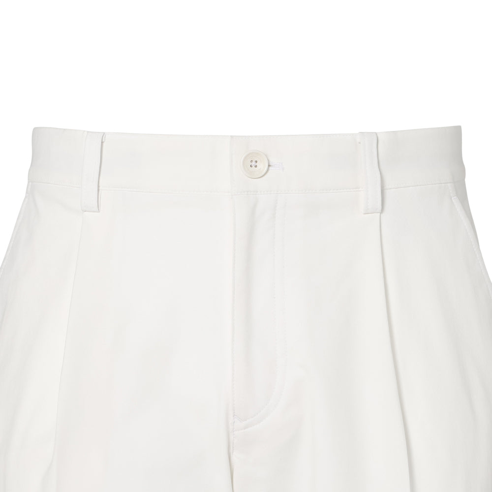 【MEN】Basic Tuck pants WHT