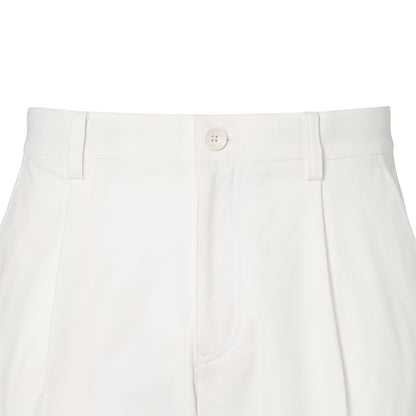 【MEN】Basic Tuck pants WHT