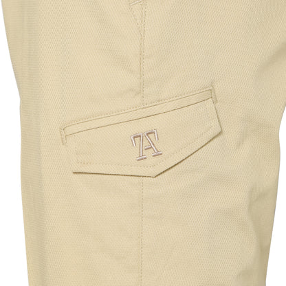 【MEN】Dobby Cargo Pants BEG