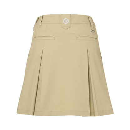 【WOMEN】Box Pleats Skirt BEG