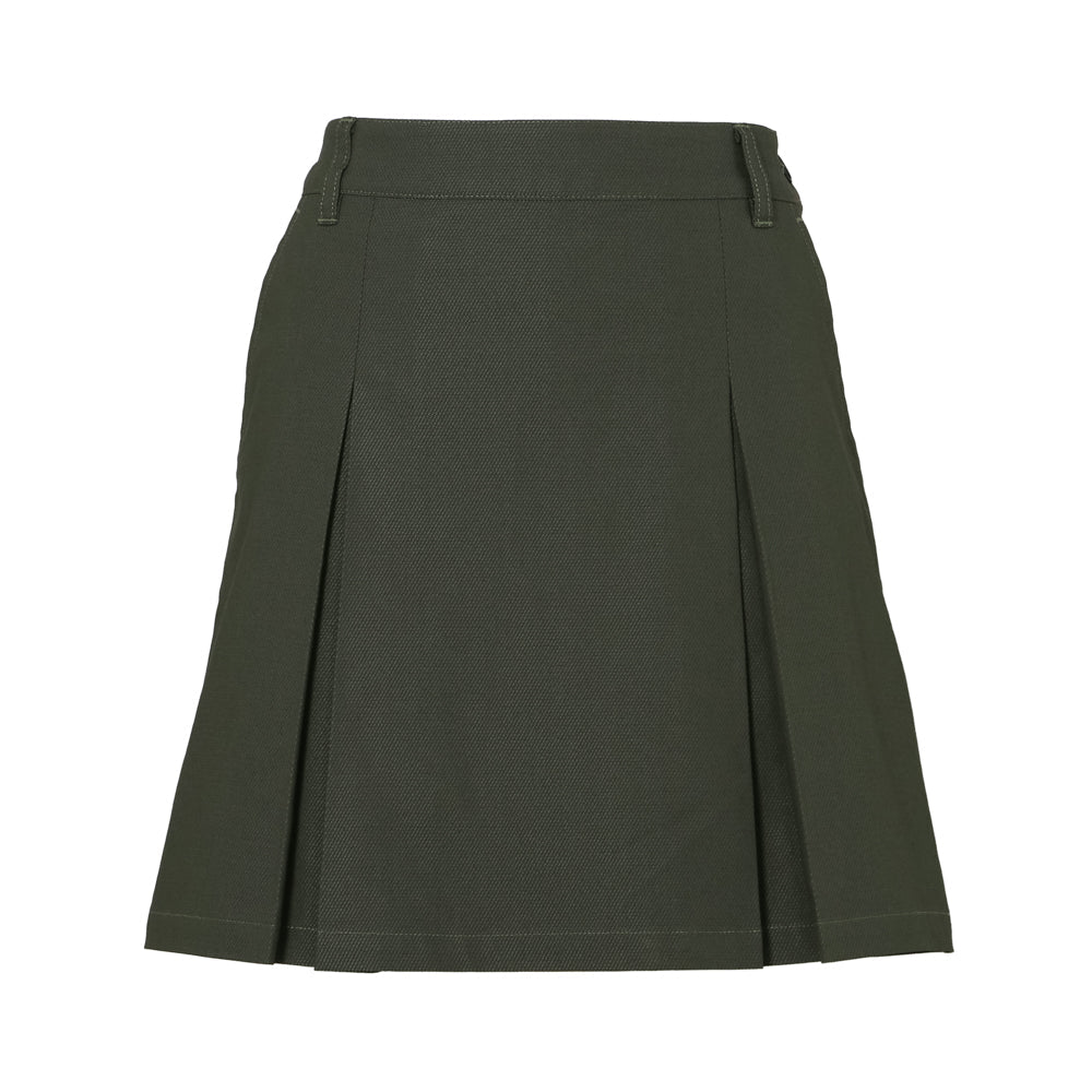 【WOMEN】Box Pleats Skirt OLV