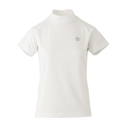 【WOMEN】TA JQモックネックシャツ WHT