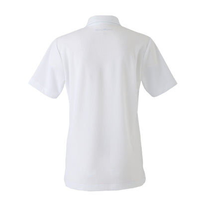 【MENS】ハニカムメッシュポロシャツ WHT